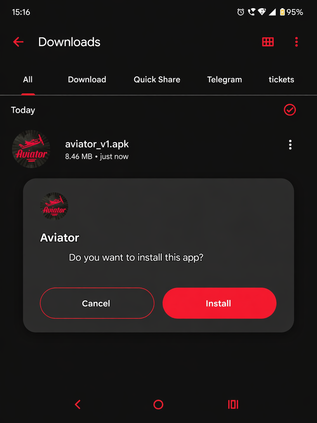 Android settings for install unknown apps (illustration)