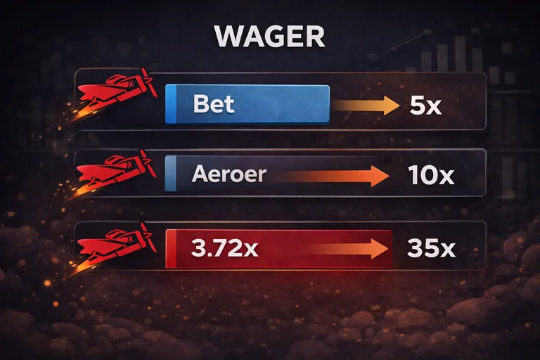 Conditions de mise des bonus Aviator