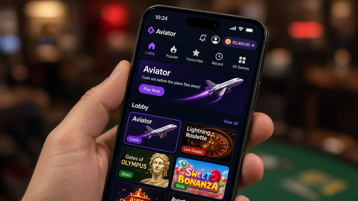 Casino-Lobby nach Shabiki-artigem Login mit Aviator-Kachel im Spiele-Raster — finde das Spiel beim Operator