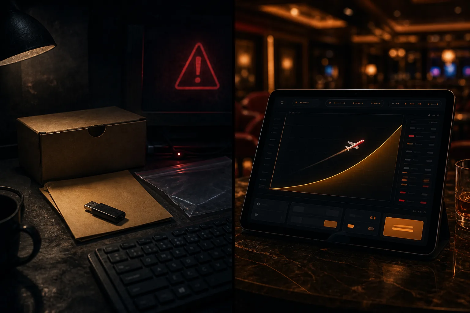Anonymous download files on a desk versus the real Aviator crash game on a live casino screen