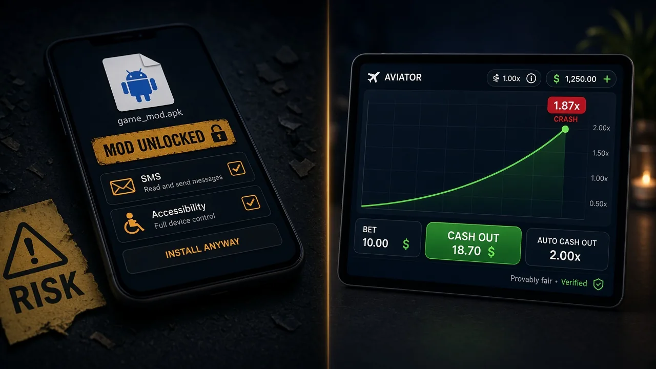 Soxta Twerkzen predictor APK mod unlock va xavfli ruxsatlar vs jonli kazinoda haqiqiy Aviator