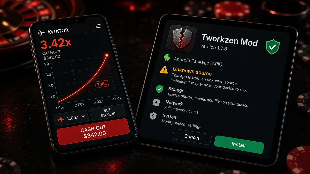 Twerkzen.com Aviator Predictor APK Mod: nega soxta