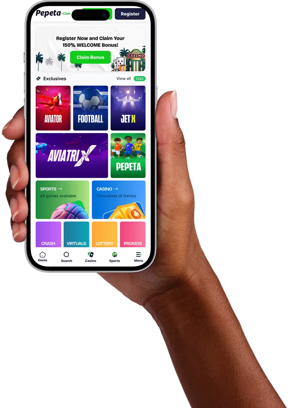 Pepeta app download banner