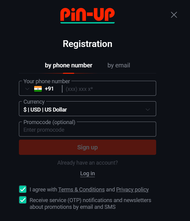 Inscription à Pin Up Aviateur